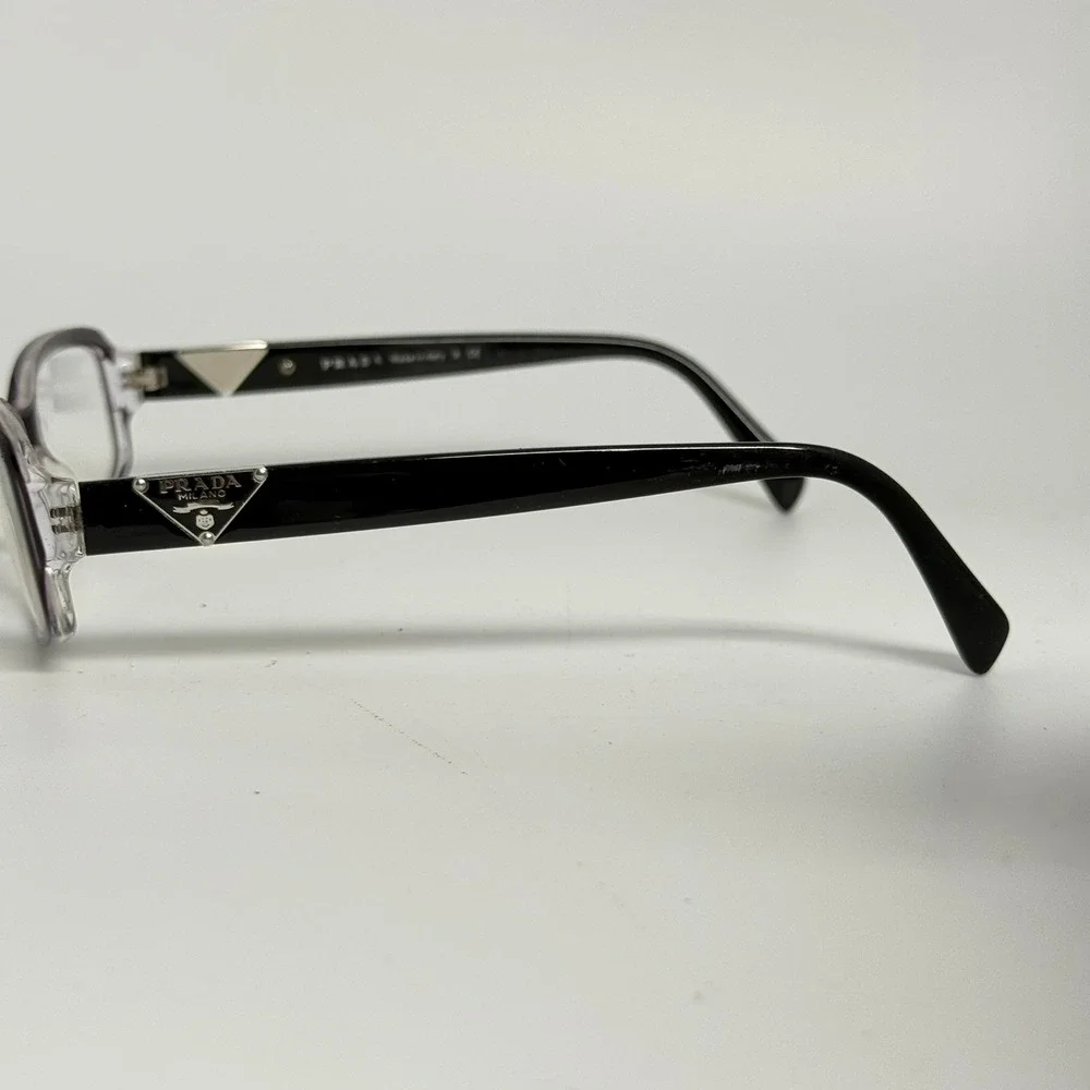 Prada VPR 10N Eyeglasses Purple Gradient Rectangular Frames Italy 53-16-135